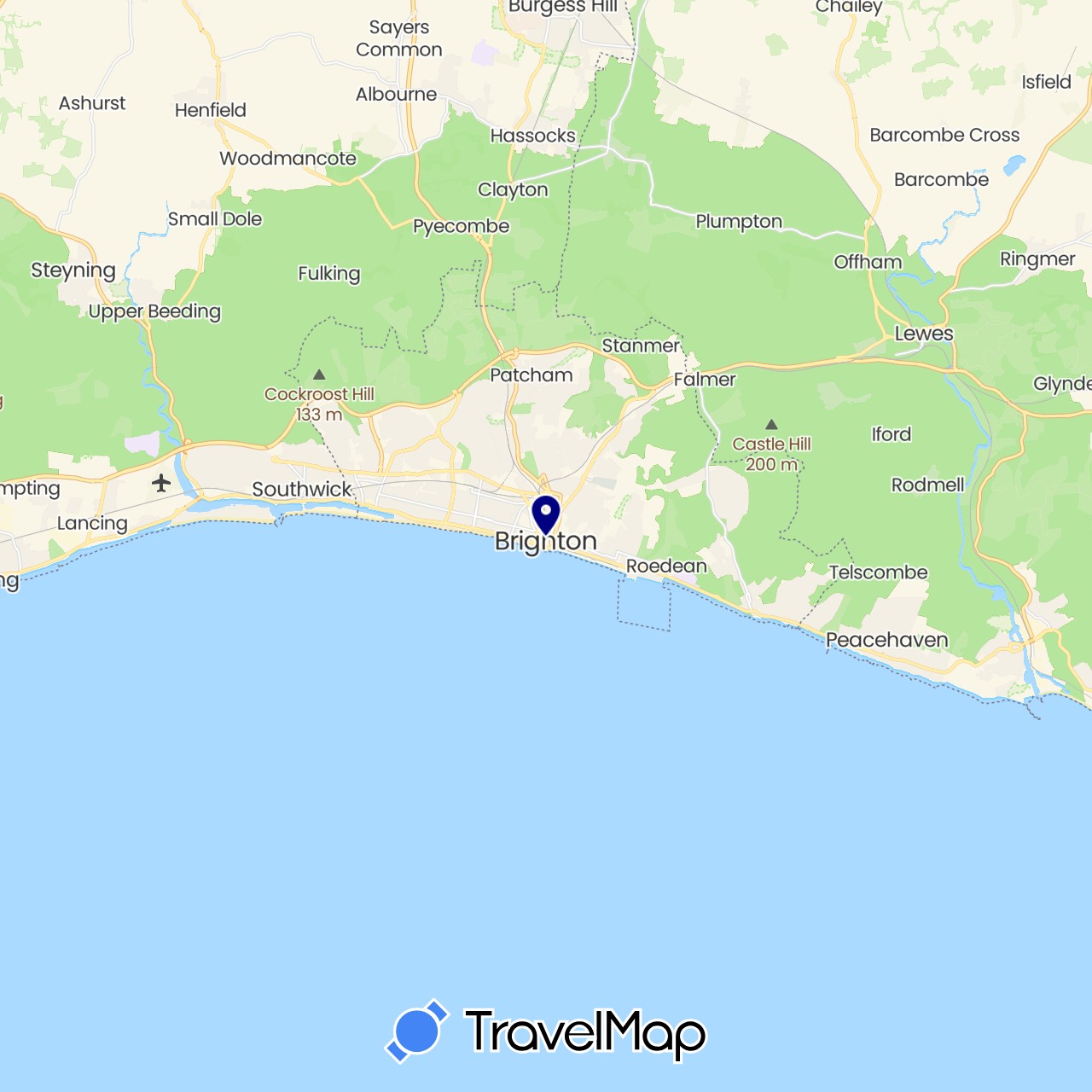 TravelMap itinerary: driving in United Kingdom (Europe)